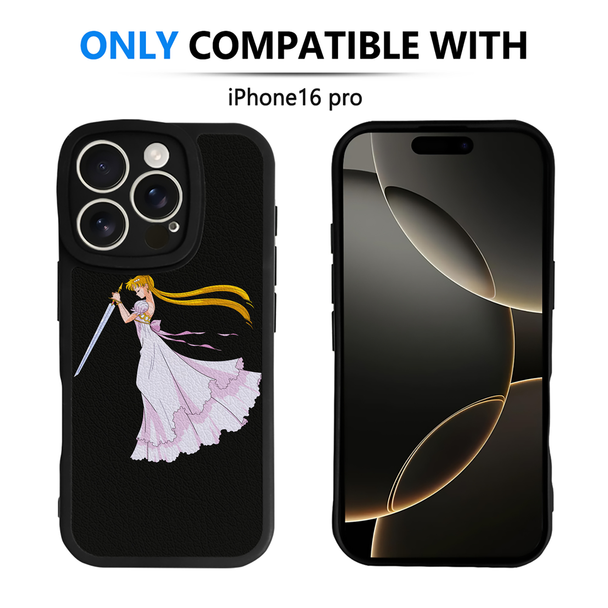 （画像用） 美少女戦士セーラームーン 愛野 美奈子 あいの みなこ Sailor Moon Aino Minako 【iPhone 16シリーズ対応】シリコンスマホケース（レザー調） 材質：シリコン